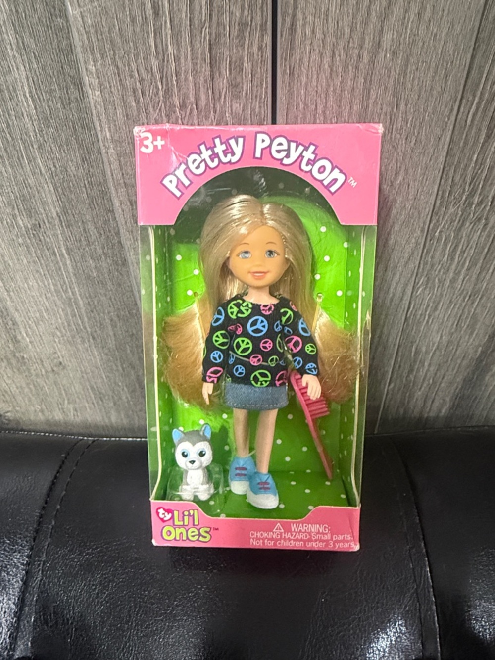 Retired Ty Li'l Ones Pretty Peyton & Husky Dog Lil Ones Doll New Original Box